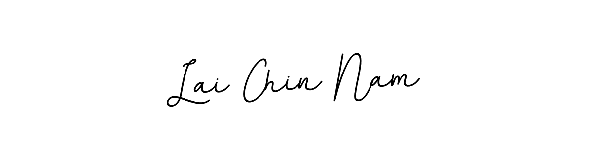 Use a signature maker to create a handwritten signature online. With this signature software, you can design (BallpointsItalic-DORy9) your own signature for name Lai Chin Nam. Lai Chin Nam signature style 11 images and pictures png