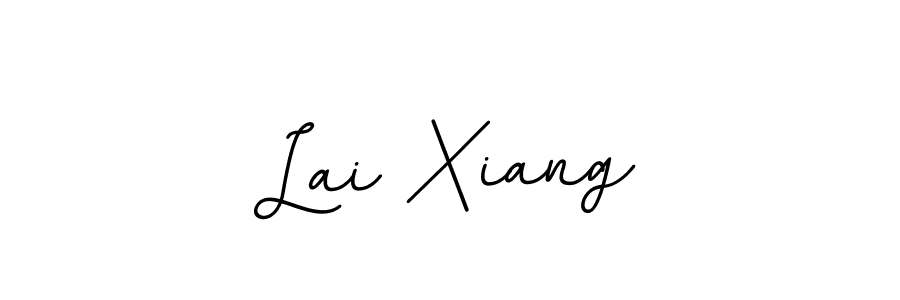 Use a signature maker to create a handwritten signature online. With this signature software, you can design (BallpointsItalic-DORy9) your own signature for name Lai Xiang. Lai Xiang signature style 11 images and pictures png