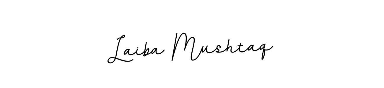 Make a beautiful signature design for name Laiba Mushtaq. With this signature (BallpointsItalic-DORy9) style, you can create a handwritten signature for free. Laiba Mushtaq signature style 11 images and pictures png