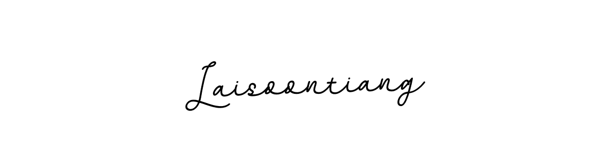 The best way (BallpointsItalic-DORy9) to make a short signature is to pick only two or three words in your name. The name Laisoontiang include a total of six letters. For converting this name. Laisoontiang signature style 11 images and pictures png