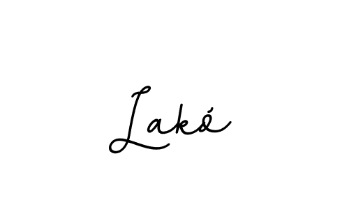 Use a signature maker to create a handwritten signature online. With this signature software, you can design (BallpointsItalic-DORy9) your own signature for name Lakó. Lakó signature style 11 images and pictures png