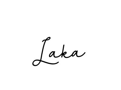 Create a beautiful signature design for name Laka. With this signature (BallpointsItalic-DORy9) fonts, you can make a handwritten signature for free. Laka signature style 11 images and pictures png