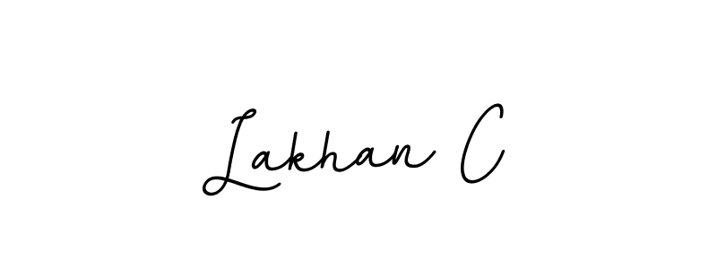 Create a beautiful signature design for name Lakhan C. With this signature (BallpointsItalic-DORy9) fonts, you can make a handwritten signature for free. Lakhan C signature style 11 images and pictures png
