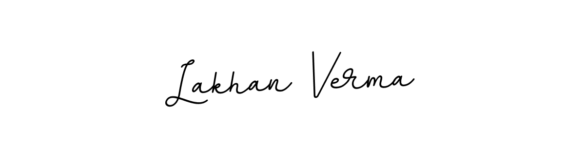 The best way (BallpointsItalic-DORy9) to make a short signature is to pick only two or three words in your name. The name Lakhan Verma include a total of six letters. For converting this name. Lakhan Verma signature style 11 images and pictures png