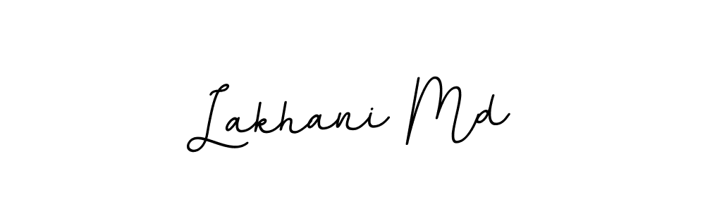 Use a signature maker to create a handwritten signature online. With this signature software, you can design (BallpointsItalic-DORy9) your own signature for name Lakhani Md. Lakhani Md signature style 11 images and pictures png