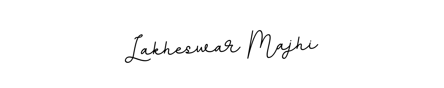 The best way (BallpointsItalic-DORy9) to make a short signature is to pick only two or three words in your name. The name Lakheswar Majhi include a total of six letters. For converting this name. Lakheswar Majhi signature style 11 images and pictures png