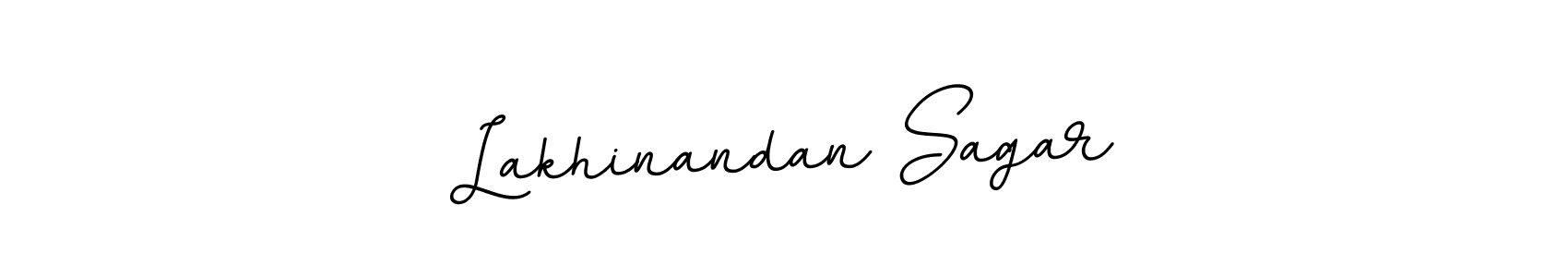 BallpointsItalic-DORy9 is a professional signature style that is perfect for those who want to add a touch of class to their signature. It is also a great choice for those who want to make their signature more unique. Get Lakhinandan Sagar name to fancy signature for free. Lakhinandan Sagar signature style 11 images and pictures png