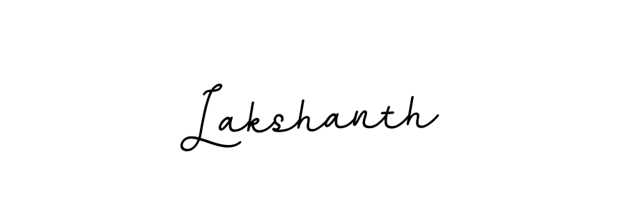 Make a beautiful signature design for name Lakshanth. With this signature (BallpointsItalic-DORy9) style, you can create a handwritten signature for free. Lakshanth signature style 11 images and pictures png