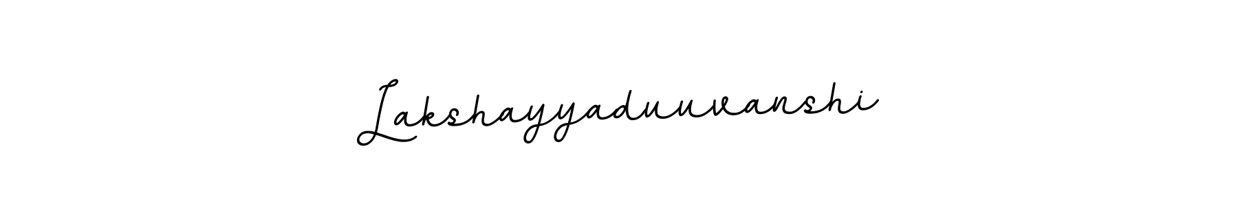 How to make Lakshayyaduuvanshi signature? BallpointsItalic-DORy9 is a professional autograph style. Create handwritten signature for Lakshayyaduuvanshi name. Lakshayyaduuvanshi signature style 11 images and pictures png