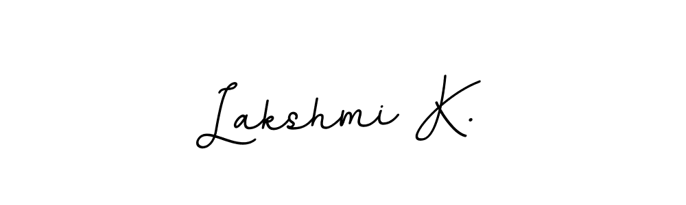 if you are searching for the best signature style for your name Lakshmi K.. so please give up your signature search. here we have designed multiple signature styles  using BallpointsItalic-DORy9. Lakshmi K. signature style 11 images and pictures png