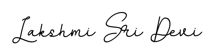 Generate high-definition signature styles for Lakshmi Sri Devi. The BallpointsItalic-DORy9 typeface ensures crisp legibility and sophisticated design. Lakshmi Sri Devi signature style 11 images and pictures png