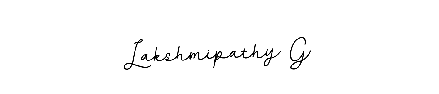 Use a signature maker to create a handwritten signature online. With this signature software, you can design (BallpointsItalic-DORy9) your own signature for name Lakshmipathy G. Lakshmipathy G signature style 11 images and pictures png