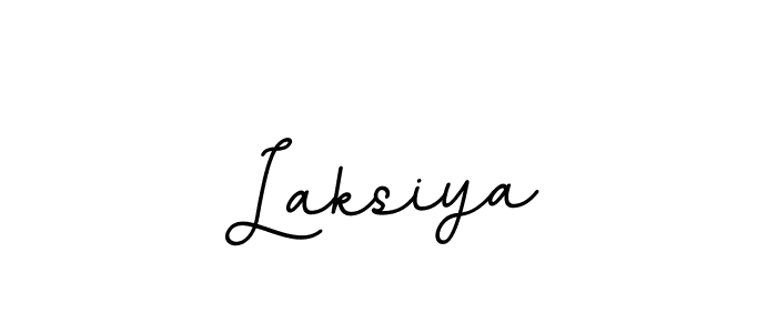 You should practise on your own different ways (BallpointsItalic-DORy9) to write your name (Laksiya) in signature. don't let someone else do it for you. Laksiya signature style 11 images and pictures png