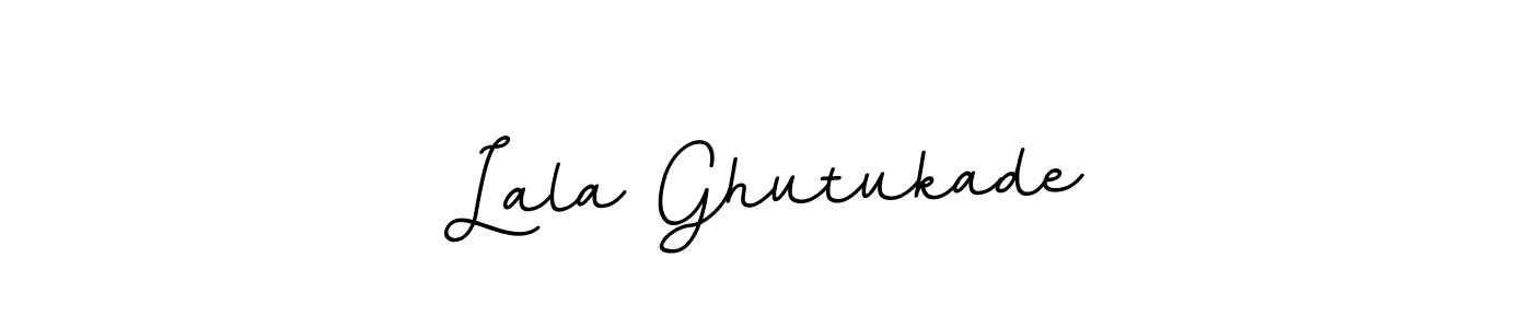 Lala Ghutukade stylish signature style. Best Handwritten Sign (BallpointsItalic-DORy9) for my name. Handwritten Signature Collection Ideas for my name Lala Ghutukade. Lala Ghutukade signature style 11 images and pictures png