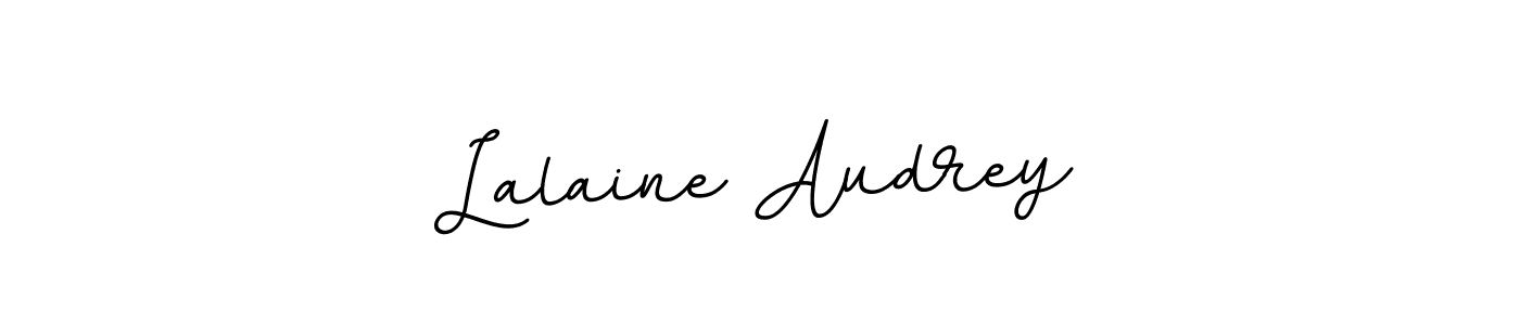 Make a beautiful signature design for name Lalaine Audrey. With this signature (BallpointsItalic-DORy9) style, you can create a handwritten signature for free. Lalaine Audrey signature style 11 images and pictures png