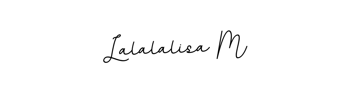 Create a beautiful signature design for name Lalalalisa M. With this signature (BallpointsItalic-DORy9) fonts, you can make a handwritten signature for free. Lalalalisa M signature style 11 images and pictures png