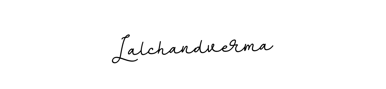 if you are searching for the best signature style for your name Lalchandverma. so please give up your signature search. here we have designed multiple signature styles  using BallpointsItalic-DORy9. Lalchandverma signature style 11 images and pictures png