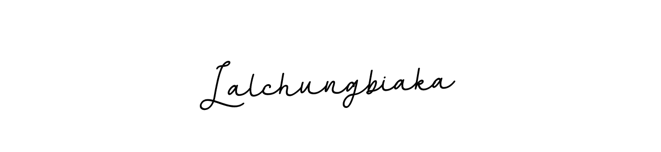 BallpointsItalic-DORy9 is a professional signature style that is perfect for those who want to add a touch of class to their signature. It is also a great choice for those who want to make their signature more unique. Get Lalchungbiaka name to fancy signature for free. Lalchungbiaka signature style 11 images and pictures png