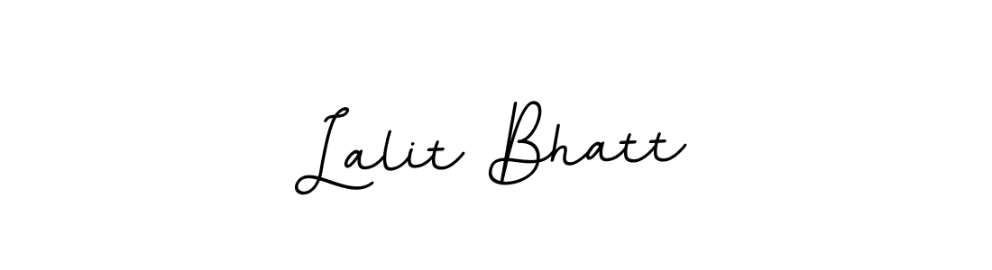 How to make Lalit Bhatt name signature. Use BallpointsItalic-DORy9 style for creating short signs online. This is the latest handwritten sign. Lalit Bhatt signature style 11 images and pictures png