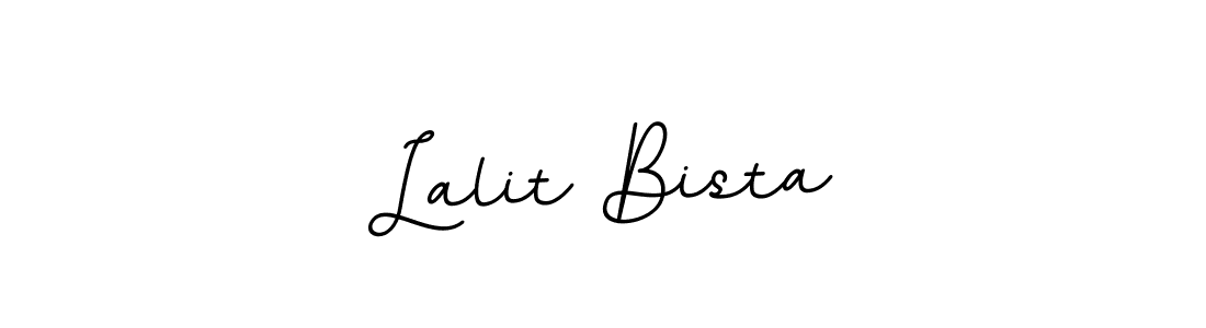 Lalit Bista stylish signature style. Best Handwritten Sign (BallpointsItalic-DORy9) for my name. Handwritten Signature Collection Ideas for my name Lalit Bista. Lalit Bista signature style 11 images and pictures png