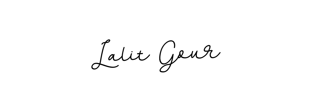 Make a beautiful signature design for name Lalit Gour. With this signature (BallpointsItalic-DORy9) style, you can create a handwritten signature for free. Lalit Gour signature style 11 images and pictures png