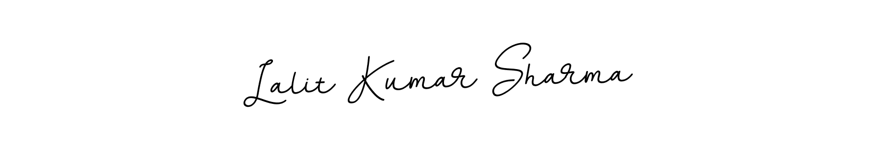 Lalit Kumar Sharma stylish signature style. Best Handwritten Sign (BallpointsItalic-DORy9) for my name. Handwritten Signature Collection Ideas for my name Lalit Kumar Sharma. Lalit Kumar Sharma signature style 11 images and pictures png