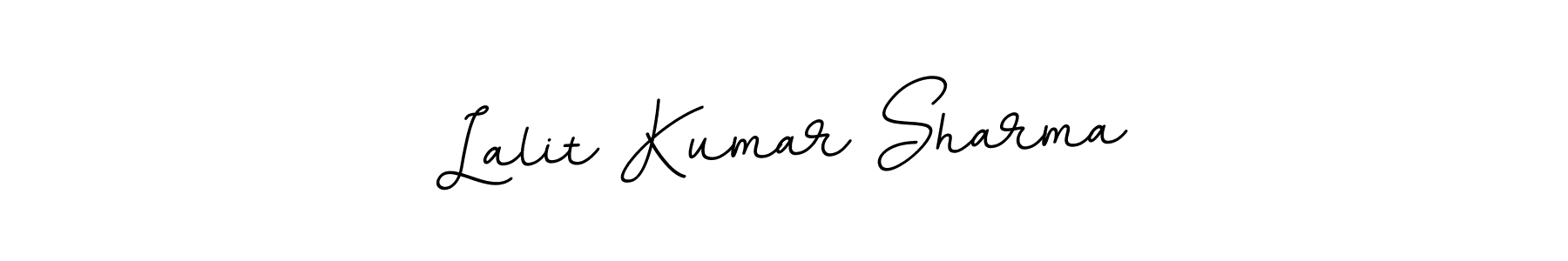 Use a signature maker to create a handwritten signature online. With this signature software, you can design (BallpointsItalic-DORy9) your own signature for name Lalit Kumar Sharma. Lalit Kumar Sharma signature style 11 images and pictures png