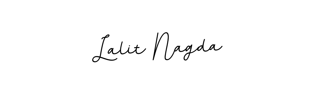 BallpointsItalic-DORy9 is a professional signature style that is perfect for those who want to add a touch of class to their signature. It is also a great choice for those who want to make their signature more unique. Get Lalit Nagda name to fancy signature for free. Lalit Nagda signature style 11 images and pictures png