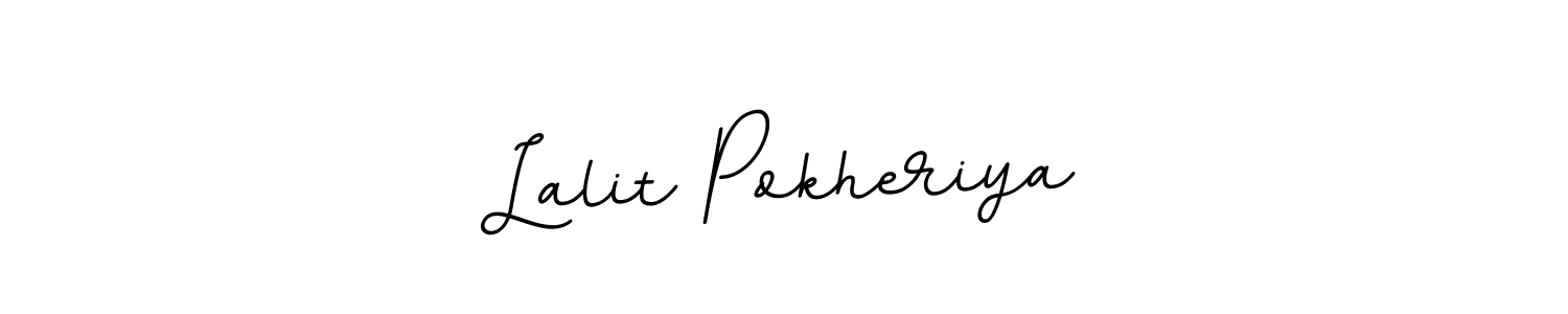 It looks lik you need a new signature style for name Lalit Pokheriya. Design unique handwritten (BallpointsItalic-DORy9) signature with our free signature maker in just a few clicks. Lalit Pokheriya signature style 11 images and pictures png