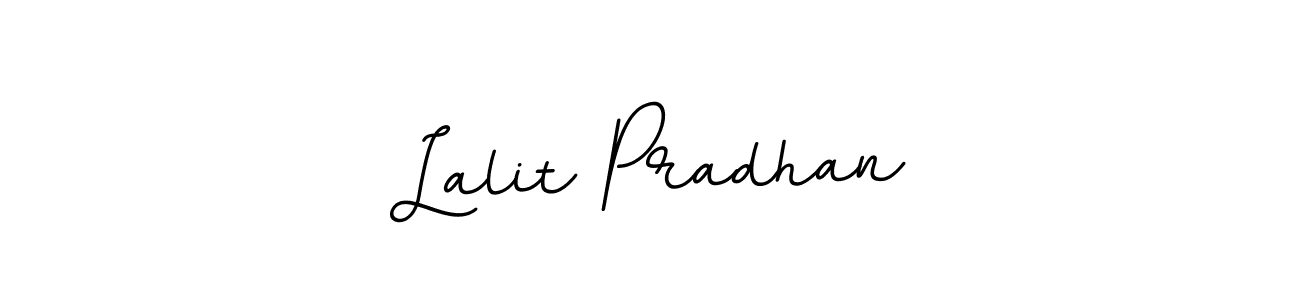 Use a signature maker to create a handwritten signature online. With this signature software, you can design (BallpointsItalic-DORy9) your own signature for name Lalit Pradhan. Lalit Pradhan signature style 11 images and pictures png