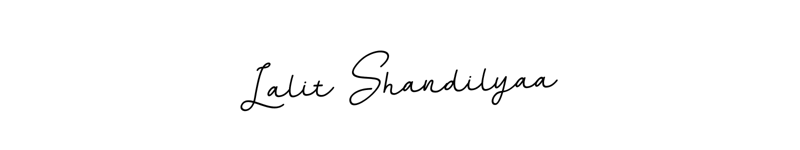 Lalit Shandilyaa stylish signature style. Best Handwritten Sign (BallpointsItalic-DORy9) for my name. Handwritten Signature Collection Ideas for my name Lalit Shandilyaa. Lalit Shandilyaa signature style 11 images and pictures png