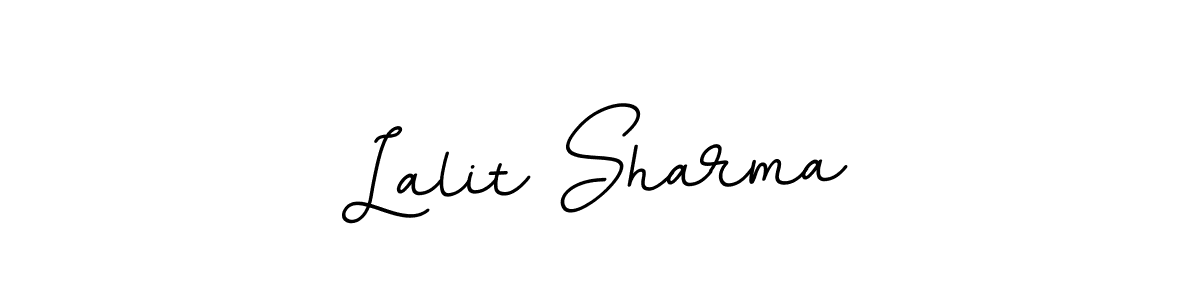 You should practise on your own different ways (BallpointsItalic-DORy9) to write your name (Lalit Sharma) in signature. don't let someone else do it for you. Lalit Sharma signature style 11 images and pictures png