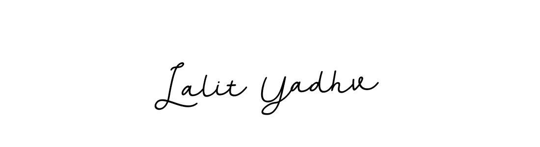 Create a beautiful signature design for name Lalit Yadhv. With this signature (BallpointsItalic-DORy9) fonts, you can make a handwritten signature for free. Lalit Yadhv signature style 11 images and pictures png