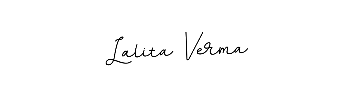 This is the best signature style for the Lalita Verma name. Also you like these signature font (BallpointsItalic-DORy9). Mix name signature. Lalita Verma signature style 11 images and pictures png