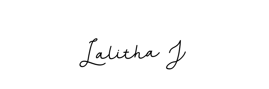Also You can easily find your signature by using the search form. We will create Lalitha J name handwritten signature images for you free of cost using BallpointsItalic-DORy9 sign style. Lalitha J signature style 11 images and pictures png