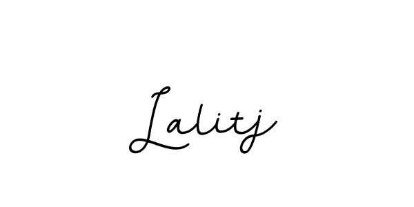 Make a beautiful signature design for name Lalitj. With this signature (BallpointsItalic-DORy9) style, you can create a handwritten signature for free. Lalitj signature style 11 images and pictures png