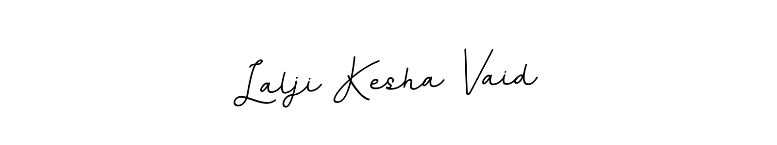 Lalji Kesha Vaid stylish signature style. Best Handwritten Sign (BallpointsItalic-DORy9) for my name. Handwritten Signature Collection Ideas for my name Lalji Kesha Vaid. Lalji Kesha Vaid signature style 11 images and pictures png