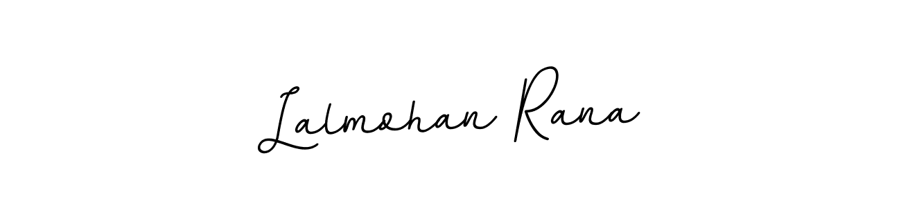 How to make Lalmohan Rana name signature. Use BallpointsItalic-DORy9 style for creating short signs online. This is the latest handwritten sign. Lalmohan Rana signature style 11 images and pictures png
