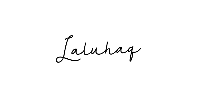 Design your own signature with our free online signature maker. With this signature software, you can create a handwritten (BallpointsItalic-DORy9) signature for name Laluhaq. Laluhaq signature style 11 images and pictures png