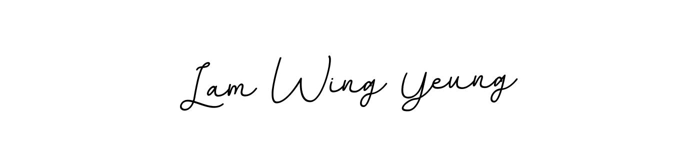 Lam Wing Yeung stylish signature style. Best Handwritten Sign (BallpointsItalic-DORy9) for my name. Handwritten Signature Collection Ideas for my name Lam Wing Yeung. Lam Wing Yeung signature style 11 images and pictures png