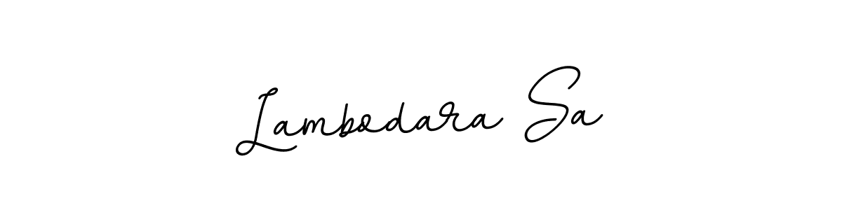 Create a beautiful signature design for name Lambodara Sa. With this signature (BallpointsItalic-DORy9) fonts, you can make a handwritten signature for free. Lambodara Sa signature style 11 images and pictures png