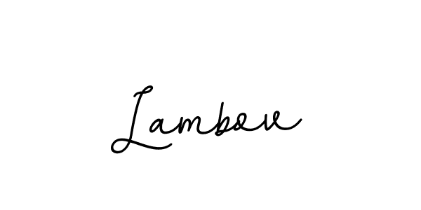 Design your own signature with our free online signature maker. With this signature software, you can create a handwritten (BallpointsItalic-DORy9) signature for name Lambov. Lambov signature style 11 images and pictures png