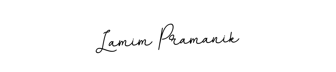 Create a beautiful signature design for name Lamim Pramanik. With this signature (BallpointsItalic-DORy9) fonts, you can make a handwritten signature for free. Lamim Pramanik signature style 11 images and pictures png