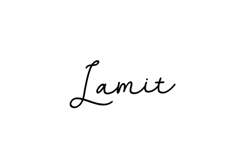 Use a signature maker to create a handwritten signature online. With this signature software, you can design (BallpointsItalic-DORy9) your own signature for name Lamit. Lamit signature style 11 images and pictures png