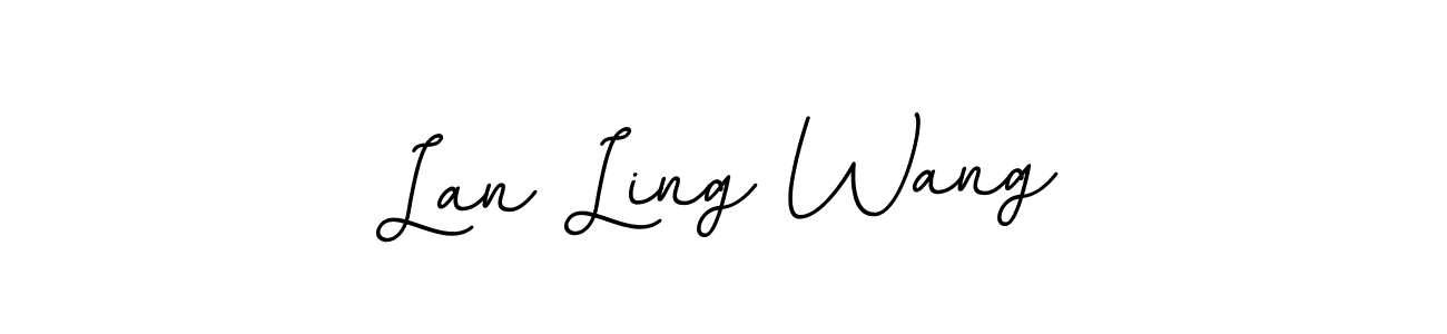 It looks lik you need a new signature style for name Lan Ling Wang. Design unique handwritten (BallpointsItalic-DORy9) signature with our free signature maker in just a few clicks. Lan Ling Wang signature style 11 images and pictures png