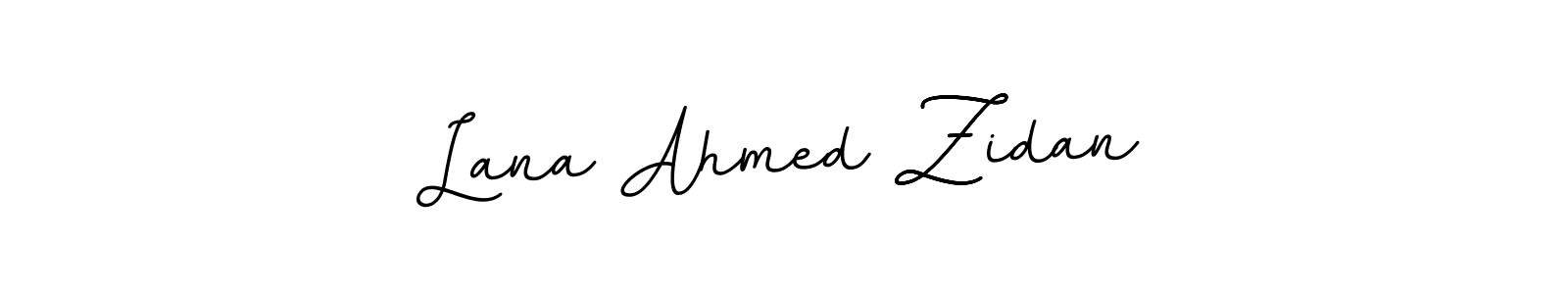 Design your own signature with our free online signature maker. With this signature software, you can create a handwritten (BallpointsItalic-DORy9) signature for name Lana Ahmed Zidan. Lana Ahmed Zidan signature style 11 images and pictures png