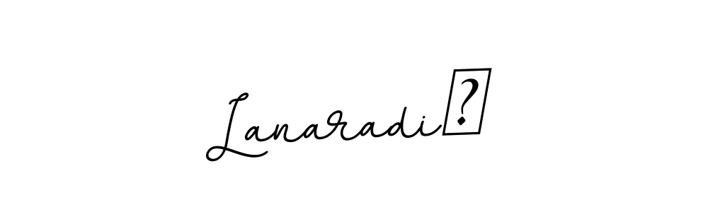 Design your own signature with our free online signature maker. With this signature software, you can create a handwritten (BallpointsItalic-DORy9) signature for name LanaradiĆ. LanaradiĆ signature style 11 images and pictures png