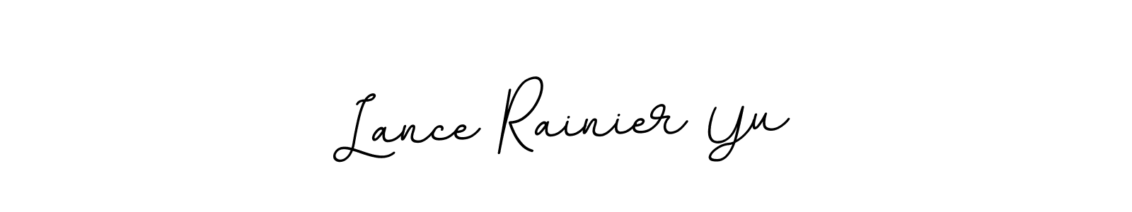 if you are searching for the best signature style for your name Lance Rainier Yu. so please give up your signature search. here we have designed multiple signature styles  using BallpointsItalic-DORy9. Lance Rainier Yu signature style 11 images and pictures png