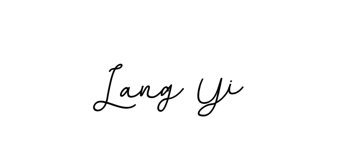 This is the best signature style for the Lang Yi name. Also you like these signature font (BallpointsItalic-DORy9). Mix name signature. Lang Yi signature style 11 images and pictures png