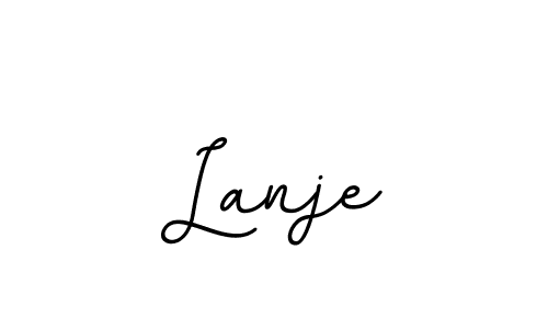 Design your own signature with our free online signature maker. With this signature software, you can create a handwritten (BallpointsItalic-DORy9) signature for name Lanje. Lanje signature style 11 images and pictures png